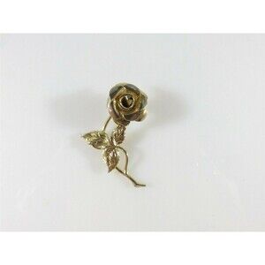 Vintage Gold Vermeil Sterling Silver Beau Flower Brooch